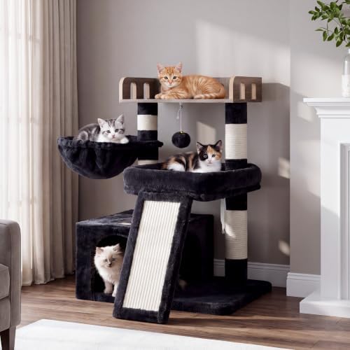 Heybly Cat Tree, Multi-Season Stable Cat Activity Tower, HCT207SG by HEYBLY