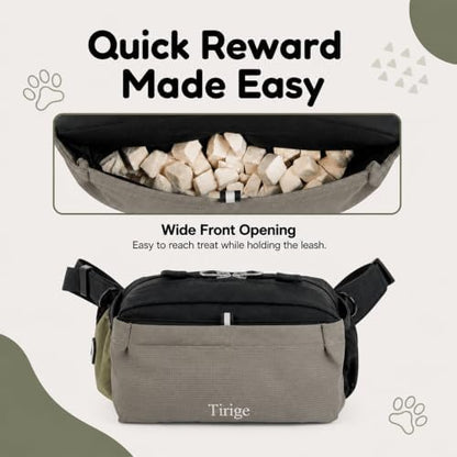 Dog Treat Pouch with Wide Magnetic Opening, Poop Bag & Phone Storage - Image 2