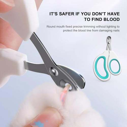 Aogeili Cat Nail Clippers - Stainless Steel, Non-Slip, Safe for Small Pets - Image 5