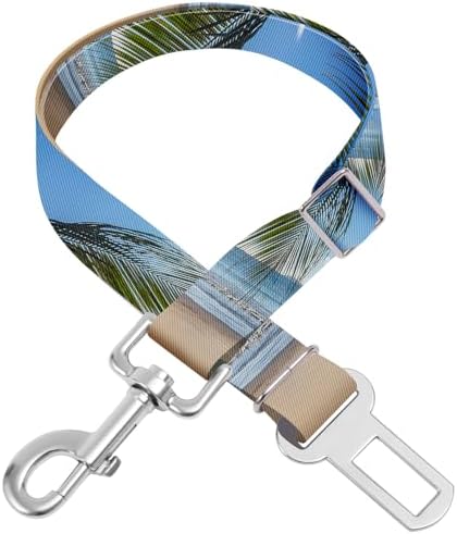 Adjustable pet cat and Dog car seat Belt，SUV, and The Lanyard is Flexible and Adjustable from 20 to 33 inches(Sandy Shore) by Unknown