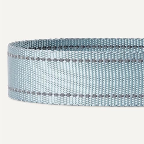 Amazon Basics Reflective Dog Seat Belt with Collapsible Travel Bowl, Elastic Design, 360° Metal Clasp, for Dogs up to 44 lbs, 26.3 inch, Black/Blue/Orange - Image 4
