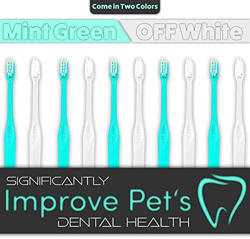 H&H Pets Toothbrush for Small Dogs & Cats - Soft and Extra Small Toothbrush Designed for Cats, Puppies, and XS Breed Dogs Like Teacups, Chihuahuas, Yorkshire, and Poodle, 4 Count Pack - Image 5