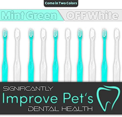 H&H Pets Toothbrush for Small Dogs & Cats - Soft and Extra Small Toothbrush Designed for Cats, Puppies, and XS Breed Dogs Like Teacups, Chihuahuas, Yorkshire, and Poodle, 4 Count Pack - Image 5