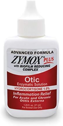 Zymox Advanced Formula Otic Plus Enzymatic Ear Solution for Dogs and Cats by ZYMOX