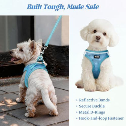 No Pull Dog Puppy Harness and Leash Set Reflective Mesh Vest Small - Image 5