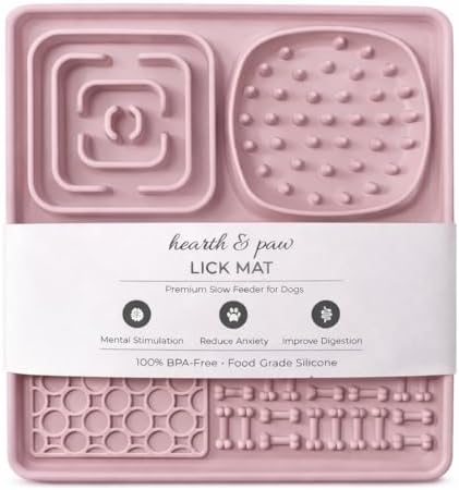 Hearth & Paw Silicone Lick Mat for Dogs, Blush Pink by Unknown