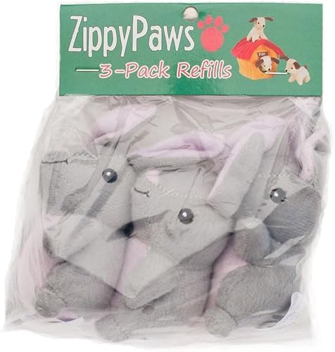 ZippyPaws Burrow Replacement Miniz Squeaky Toy for Enrichment - Bunnies - Image 6