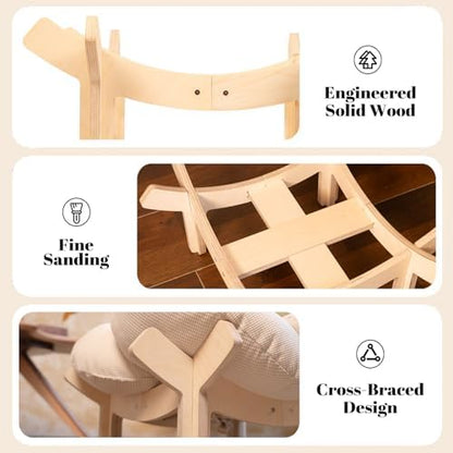 CHEERHOME PETS Elevated Cat Bed for Indoor Cats Couch Sofa Flower - Image 4