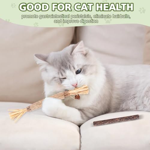 WOUSEDO 6 Pack Silvervine Sticks for Cat, Natural Catnip Toys - Image 4