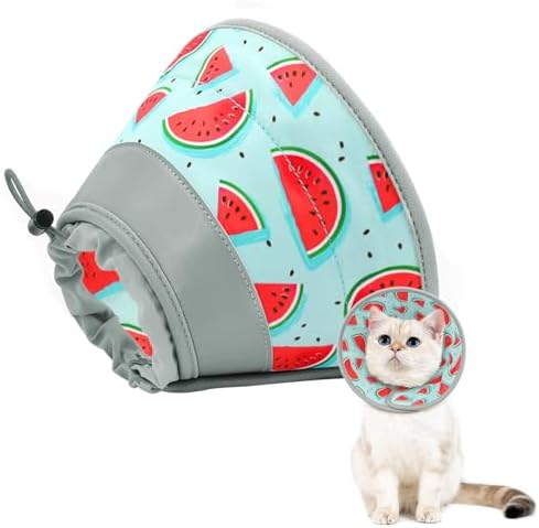 Cat Cone Collar Soft to Stop Licking, Adjustable, Foldable Lightweight Kitten Cones After Surgery Recovery for Cats & Kittens, Cat Cone Alternative, Easy Eating (Blue, S) by GoGoPaw