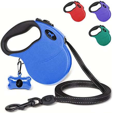 Tuff Pupper Heavy Duty Retractable Dog Leash | 16 ft Dog Leash with Reflective Stitching for Nighttime Safety | One Button Lock and Release | Comfortable Hand Grip | for Dogs Up to 120 lbs by TuffPupper