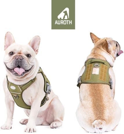 AUROTH Tactical Dog Harness for Large Dogs No Pull Adjustable Pet Harness Reflective K9 Working Training Easy Control Pet Vest Military Service Dog Harnesses - Image 2