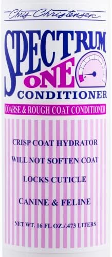 Chris Christensen Spectrum One Dog Conditioner, Coarse and Rough Coat, Groom Like a Professional, Repairs and Protects, Maintains Inner Cortex Hydration, Made in the USA, 16 oz - Image 3