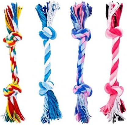 Mini Chew Rope Pack for Small Dogs – 4 Pack Puppy Rope Toys for Chihuahua, Pomeranian & Small Breeds – Tiny Paws Teething & Dental Chew Toys (Mix) by Unknown