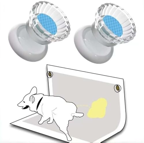 IFNOW Dog Pee Pad Holder 2 Pieces Training Pad Magnetic Holder with Easy-Lifted Handles Strong Magnets for Most Flat Surfaces Easy Cleanup for Leg Lifting Dogs (Blue) by IFNOW