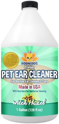 Bodhi Dog Ear Cleaner for Dogs and Cats – Gentle Dog Ear Cleaning Solution with Aloe Vera – Removes Wax, Dirt & Debris – Helps Keep Ears Clean by BodhiDog