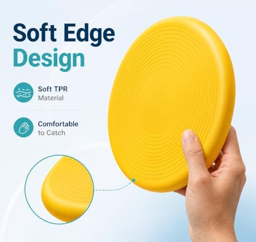 Flying Disc Dog Toy, Interactive Dog Toys - Soft Frisbee for Dogs, Durable Dog Frisbee for Outdoor Play, Visible Color Toys for Active Dogs - Image 4