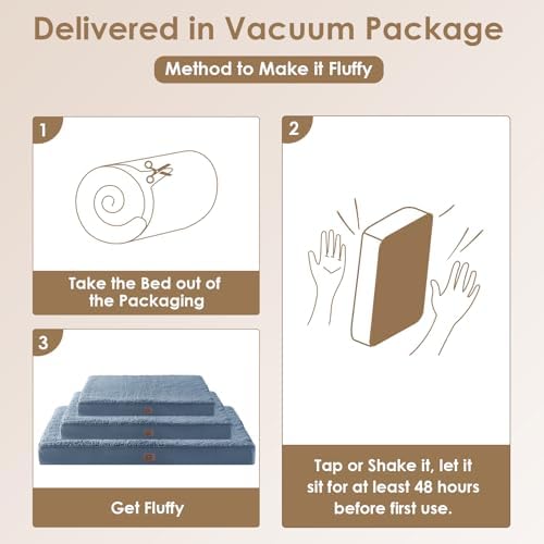 EHEYCIGA Orthopedic Dog Bed Extra Large with Removable Washable Cover, 41IN - Image 5