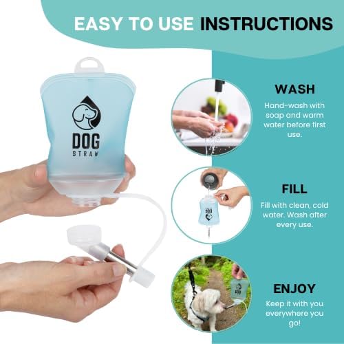 – The Ultimate Portable Water Solution for Dogs, 5oz Blue
