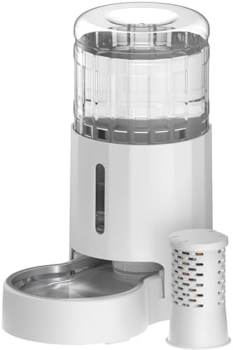 CZPET Automatic 5L Filter Dog and Cat Water Dispenser (White) by CZPET