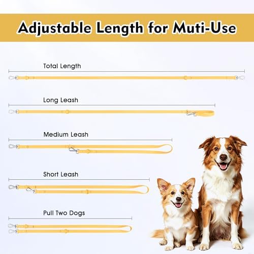 Wisedog Waterproof Dog Leash, Butter Yellow, 6 ft × 3/4 in - Image 5
