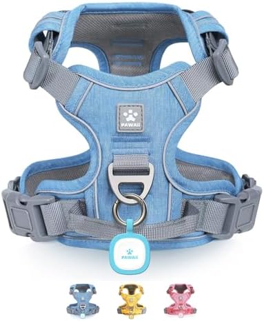 Pawaii No Pull Dog Harness with Pet ID Tag, Reflective Vest by Pawaii