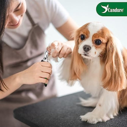 Candure Dog Nail Clippers Professional Pet Nail Clipper Suitable for Cats, Rabbits and Guinea Pigs - Safety Lock/Protective Guard to Avoid Over Cutting (Green, Medium to Small) - Image 4