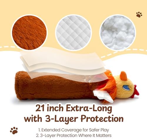 Cat Wrestling Glove, 22 inch Cat Puppet Wrestler with 3 Catnip Pouches & 3 Layer Resistant Protection, Interactive Cat Toy with Removable Bell for Boredom Relief & Mental Stimulation, Chicken - Image 3