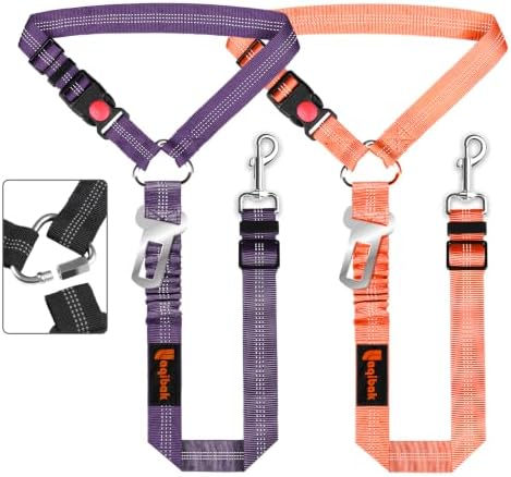 Laqibak Removable Dog Seat Belt Harness for Car, 3 in 1 Pet Seatbelt Leash by laqibakProductcollection
