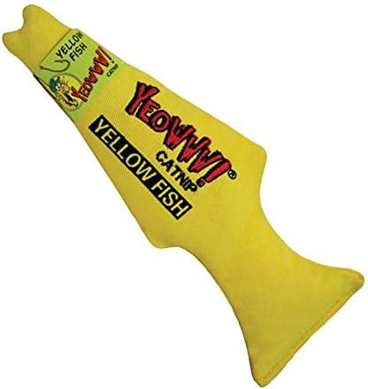 Yeowww! Catnip Toy, Yellow Fish by YeowwwCatnip