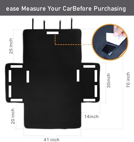 Cargo Liner for Dogs Waterproof PetCargo Liner with Side Flaps Large SizeUniversal Fit Area with Side and BumperProtector SUV Pet Cargo Liner - Image 3