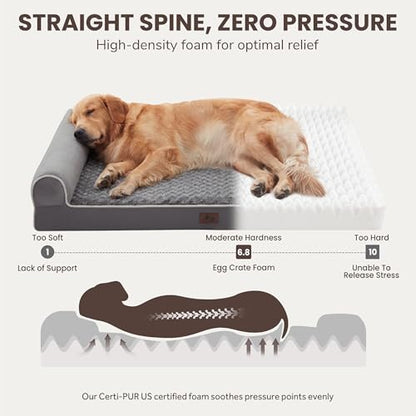 Orthopedic Large Dog Bed，Washable Dog Couch for XL Senior Dogs - Image 2