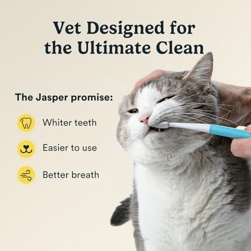 Jasper Microbrush Cat Toothbrush, Vet Approved for Felines & Small Dogs - Image 2