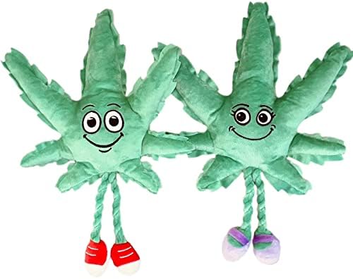 MJ and Mary Jane Weed Leaf 420 Dog Toys by PAW20