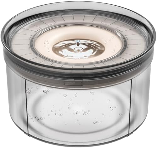 No Spill Water Bowl for Dogs-1Gallon, Anti-Digging & BPA-Free by Techphardo