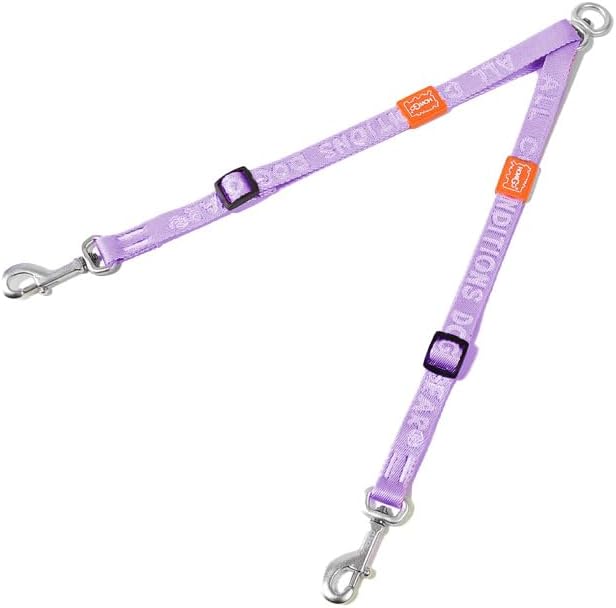 HOWGO Double Dog Leash,Tangle-Free 360 Swivel(Lavender, Pro S-M Splitter) by HOWGO