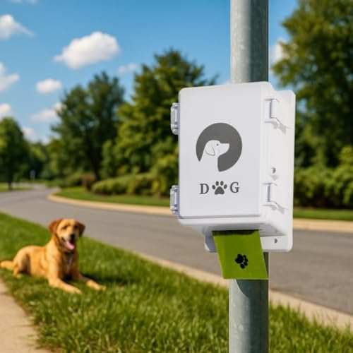 Wall Mounted Dog Poop Bag Dispenser - Heavy Duty Waterproof ABS Plastic Pet Waste Station, Indoor/Outdoor Holder for Yard, Patio, Garage & Lawn | Easy Access Design - Image 7