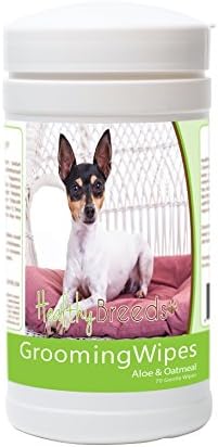 Healthy Breeds Toy Fox Terrier Grooming Wipes 70 Count by HealthyBreeds