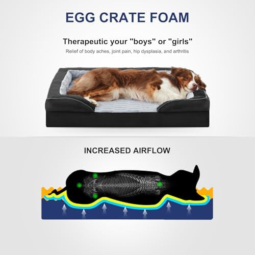 FURTIME Orthopedic Small Dog Bed, Supportive Waterproof Pet Bed - Image 3