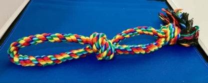 Dog Chew Toys, Set of 4 Dog Rope Toys for Aggressive Chewers, Dog Toys with Safe Material, for Playtime and Teeth Cleaning