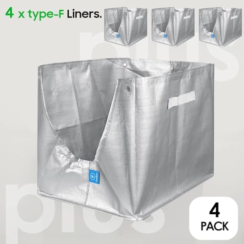 4 Pack Litter Box Liners F Compatible with Flip Litter Box Liner Type F, Reusable Liner Type-F with Carrying Handles - Image 2