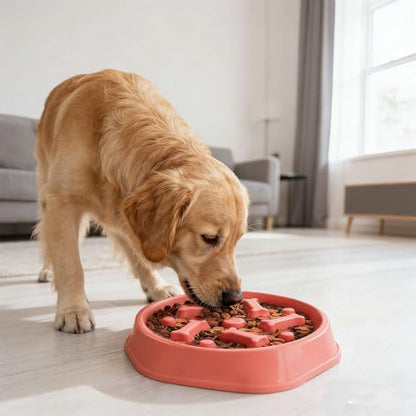 Slow Feeder Dog Bowls Anti Gulping Reduces Gastric Burden Prevents Bloat and Digestive Issues Safe Durable Material Easy to Clean Puppy Slow Feeder Bowl for Healthy Eating Excess Energy Management - Image 6
