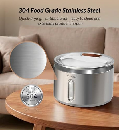 Cat Water Fountain Stainless Steel,135fl-oz/4L Wireless Cat Fountain Battery Operated Pet Fountain with 5 Filters for Dogs Cats Indoor - Image 4