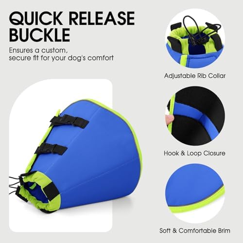 Dog Cones for Medium Dogs, Soft Cone for Dogs to Stop Licking - Image 3