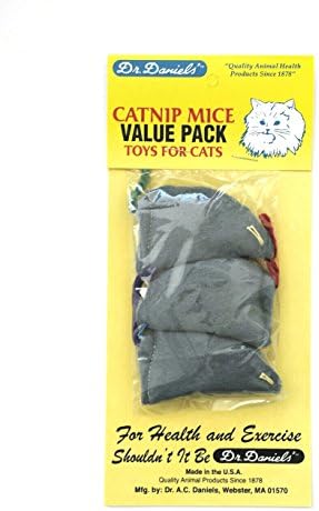 Dr. A.C. Daniels 3 Count Catnip Mouse Pet Toy by Unknown