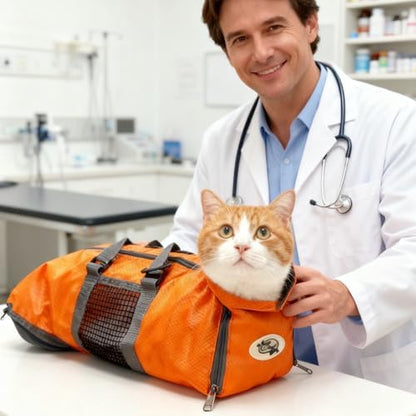 Cinf Cat Restraint Grooming Bag, Anti-Scratch Tool for Nail Trimming - Image 3