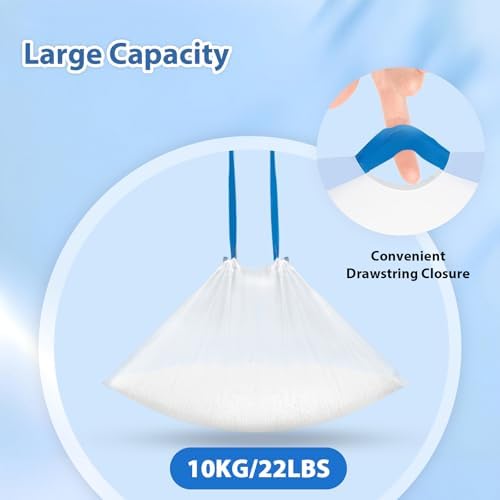 60 Count Drawstring Cat Litter Bags Compatible with Fumoi and Fsitego Self Cleaning Litter Box,Thick Cat Litter Box Liners,Tear-Resistant Waste Bags,Heavy Duty,Leak-Proof - Image 4