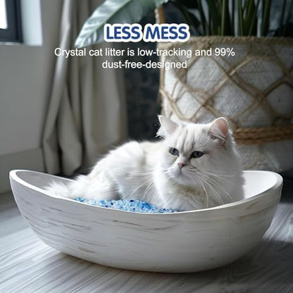 COCOYO Lavender-Scented Crystal Cat Litter I Silica Gel Cat Litter – 17.2 Lbs Value Pack (4.3 Lbs x 4) - Image 4