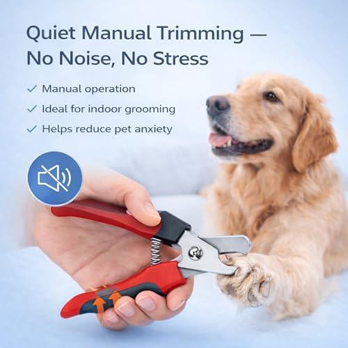 Dog & Cat Nail Clippers & Trimmers - Extra Sharp Dog Clippers with Stainless Steel Blades & Safety Guard to Avoid Overcutting - Ergonomic Cat Nail Clippers with Non-Slip Grip & Lock Feature - Image 6
