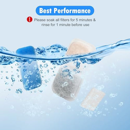 16 Sets Cat Water Fountain Filter Compatible with oneisall 67oz/2L - Image 5